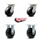Service Caster 5 Inch Kingpinless Phenolic Wheel Swivel Caster Swivel 2 Rigid SCC, 2PK SCC-KP30S520-PHR-2-R-2 - alternate 6